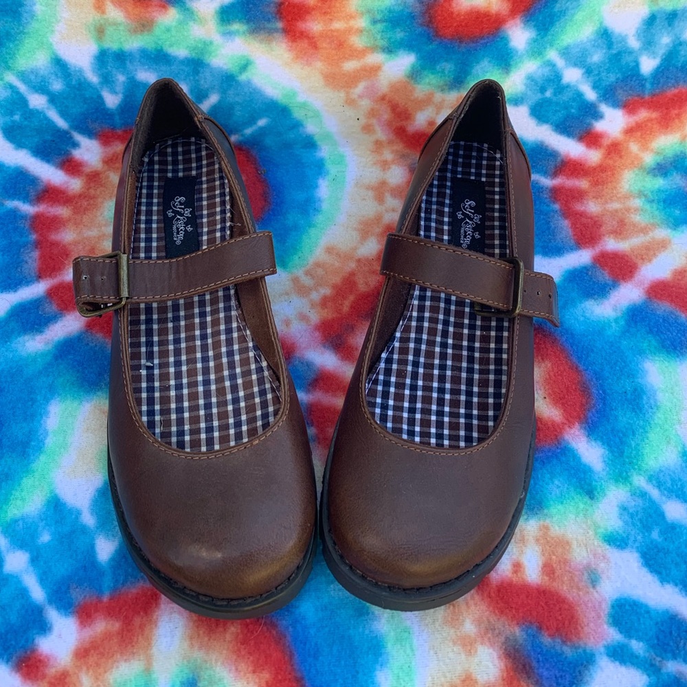 Brown Mary Janes
